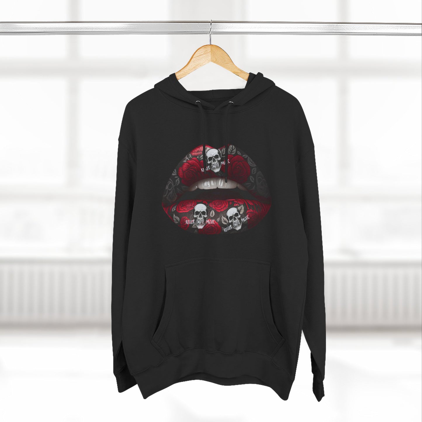 Keller Indie Music™ Signature Hoodie – “Lips, Skulls & Sound” Edition