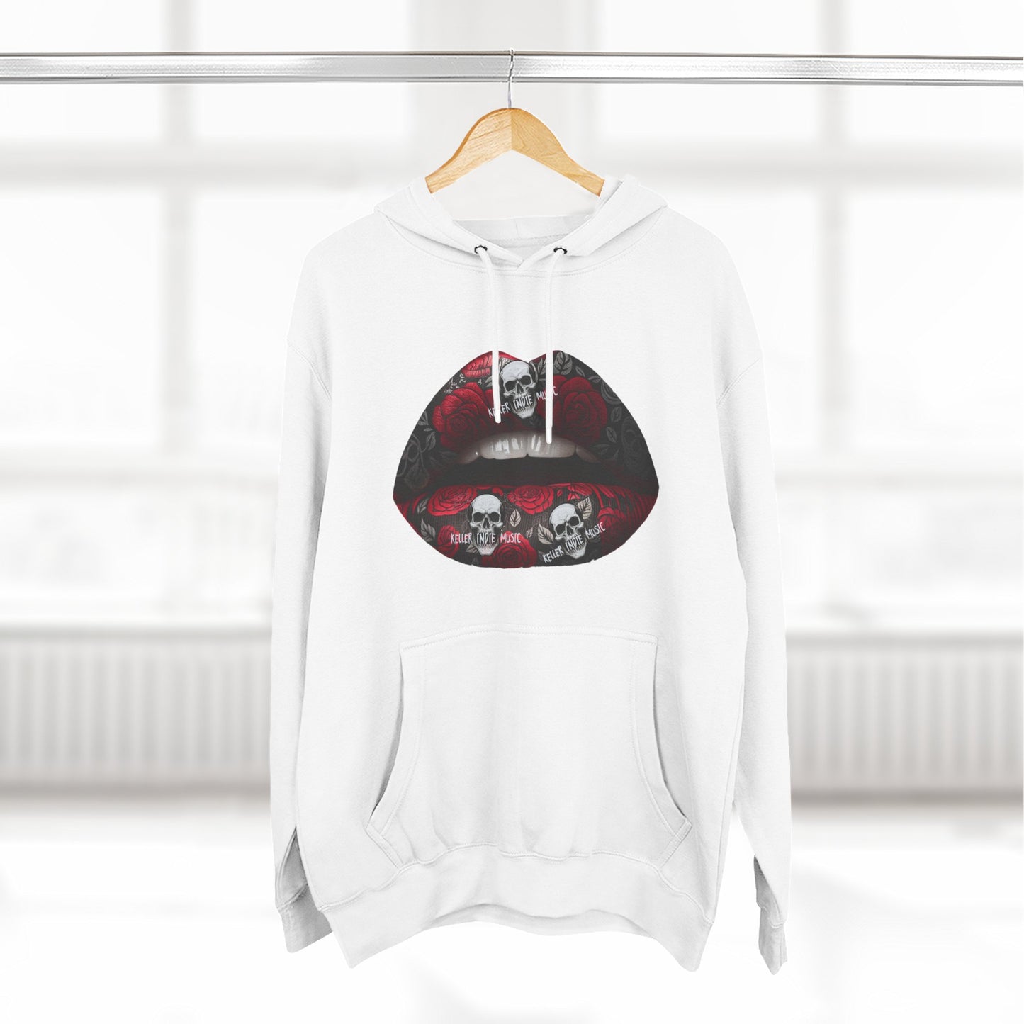 Keller Indie Music™ Signature Hoodie – “Lips, Skulls & Sound” Edition